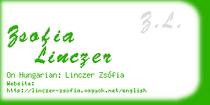 zsofia linczer business card